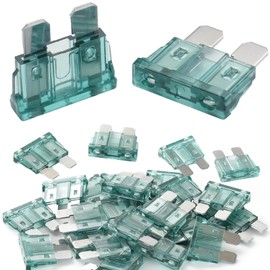 Gaoekoius 1A Automotive Stand Blade Fuse kits-50 pcs 1A Standard Blade Type Fuse Replacement for Car/RV/Truck/Motorcycle/Boat etc (1A)