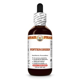 Wintergreen (Gaultheria Procumbens) Dry Leaf Tincture, Made in Hawaii, All Natural, Vegan, Pure Liquid Extract - 2 fl.oz