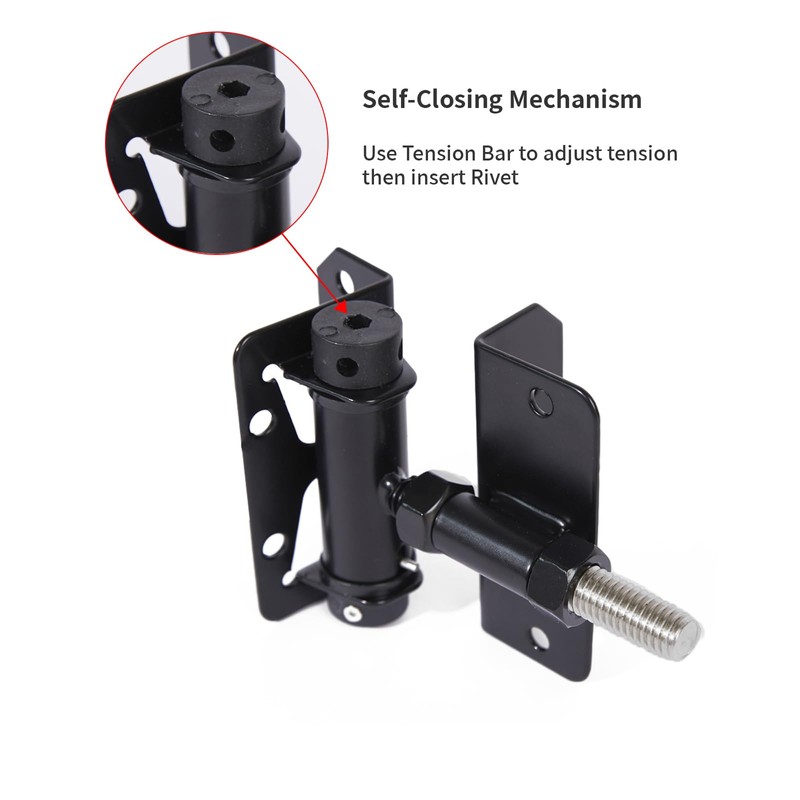 Self Closing Hinges for Vinyl/Wooden Door, Easy to Install and