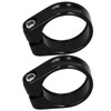 35MM Bike Seatpost Clamp,2Pcs Aluminum Alloy Mountain Bike Seat Tube
