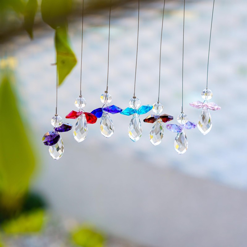H&D HYALINE & DORA Crystal Guardian Angel Suncatcher,Glass Rainbow Maker