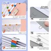 Binder Clips, NOCHME 2 Push Clamp Stapler Holder and 200