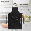 AlGuirnex 2 Pack Heavy Duty Kitchen Aprons, Adjustable Waterproof &