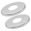 2 x 21mm G1/2 Chrome Tap Shower Pipe Cover High