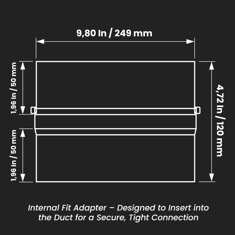 Repa Market Galvanized Steel 10 Inch Duct Backdraft Damper -