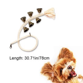 DHinkyoung Hanging Dog Bell Adjustable Dog House Toilet Training Bell Multifunction Dog Puppy Doorbell for Small, Medium and Large Dogs to Ring to Go Outside or Toilet