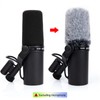 SUNMON Pop Filter for Shure SM7B, Furry Mic Cover Compatible