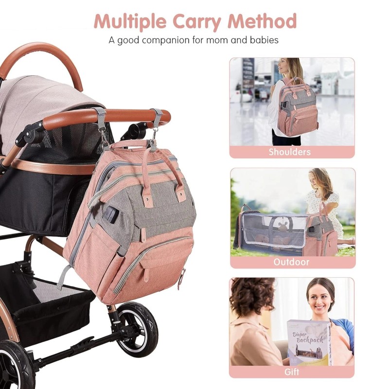 Bag Backpack – Large Capacity Diaper Bag with Changing Pad,