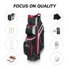 T WINSOLOGY Golf Bag Travel Club Stand Ball Cart Support