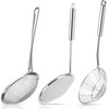 Shappy 3 Pieces Spider Strainer Skimmer Spoon Set, Stainless Steel