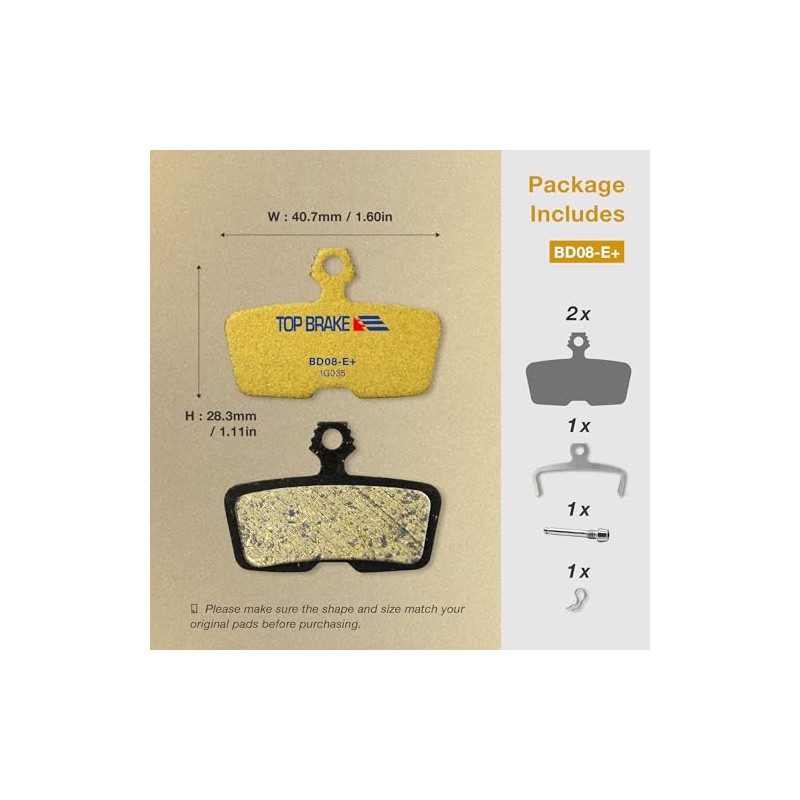 parte superior BRAKE Disc - Pastillas de freno eléctricas para