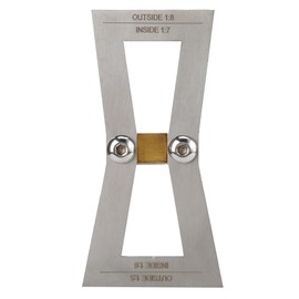 Stainless Steel Dovetail Gauge Woodworking Tool Dovetail Wood Marking Ruler(Without Scale)