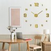 3D DIY Luminous Dial Drill-free Acrylic Frameless Silent Wall Clock