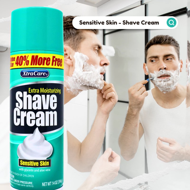 XTRACARE SHAVE CREAM SENSITIVE SKIN 14oz/396g