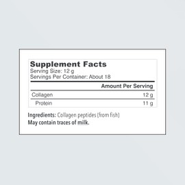 Vital Proteins Marine Collagen Peptides Powder Supplement - Hydrolysed Collagen - 221g Tub