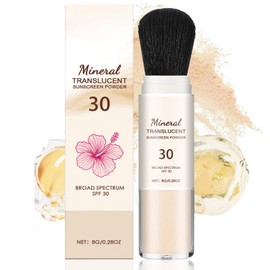 Mineral Sonnenschutz Puder - SPF 30 Sunscreen Setting Powder - Ölkontrolle & Langlebig Setting Powder - Wasserfest Puder Makeup Leicht & Atmungsaktiv - Make Up Puder Alle Hauttypen Geeignet