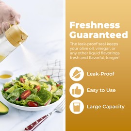 Generic OIL DISPENSER AND SPRAY BOTTLE FOR KITCHEN 2 IN 1 OIL DISPENSER AND SPRAY BOTTLE (BLACK)