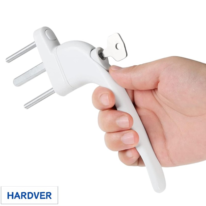 Hardver Universal Handle 1PCS Lockable Window Handle Inline Locking Universal