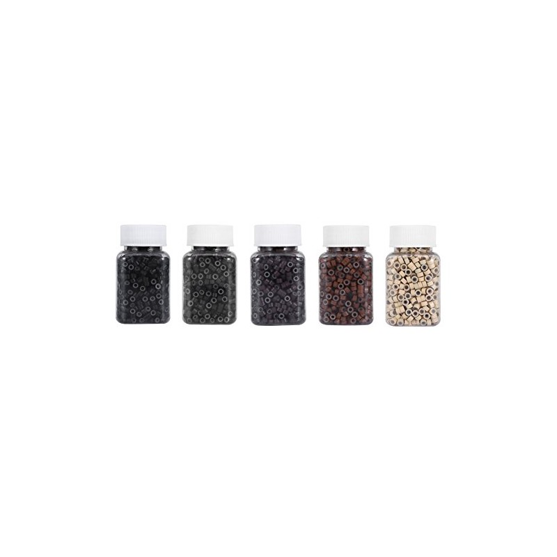 Anillo de extensión de cabello de silicona500PCS/Bottle 5MM Silicona forrada
