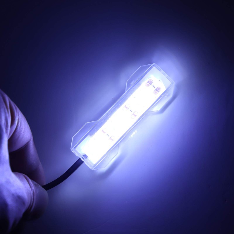 Underwater Light, USB Charging Plastic Portable LED Aquarium Light, 2.4X0.8Inch
