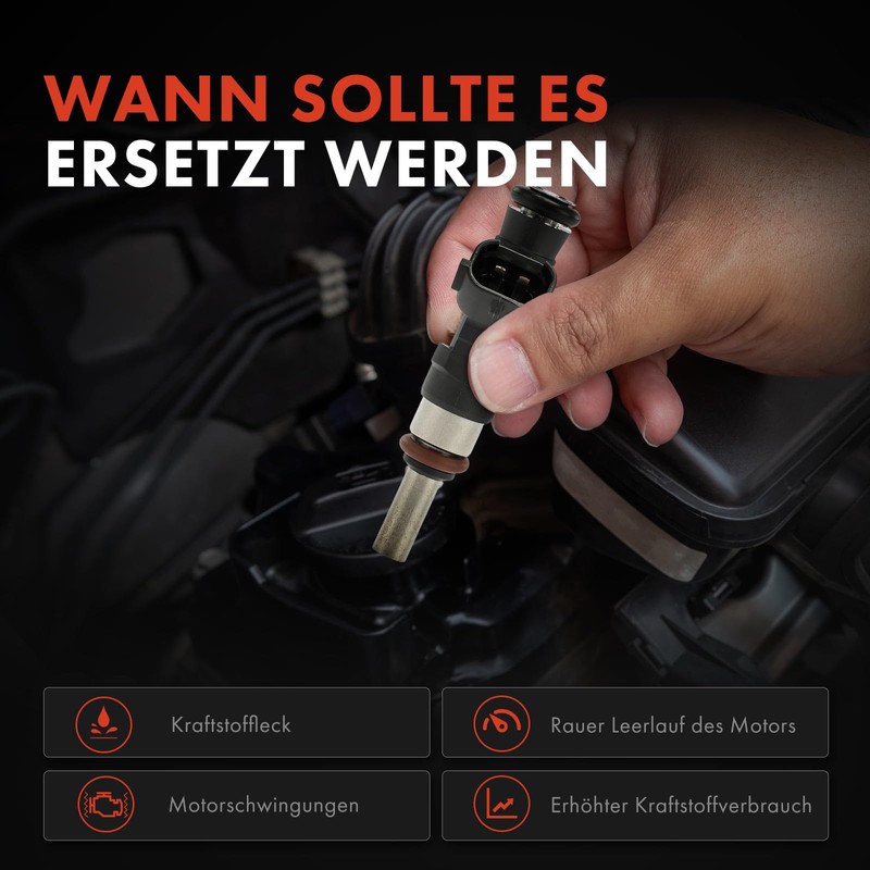 Frankberg 6x Einspritzventil 2-Polig Benzin Kompatibel mit A3 Sportback 8PA