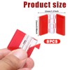 8PCS Small Clear Plastic Hinges Acrylic Small Hinges Self-Adhesive Acrylic