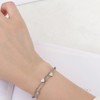 RDNKVB Bracelet for Women, Silver Bracelet Women, 925 Silver, Heart