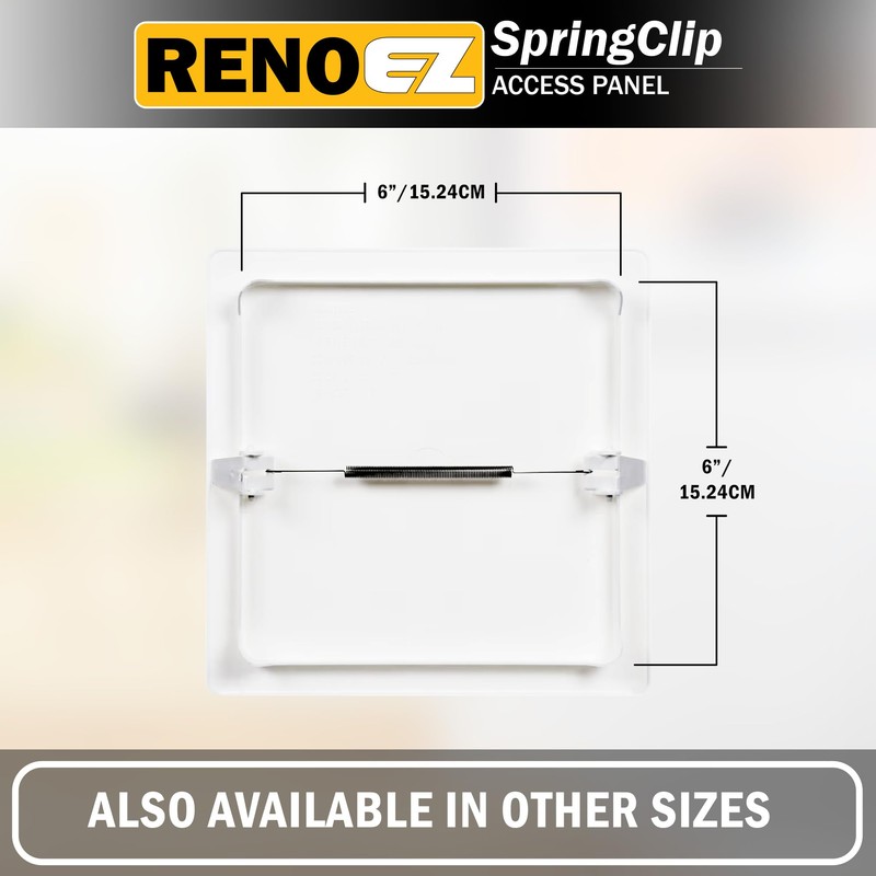 RenoEZ Access Panel For Drywall - 6x6 inch - No