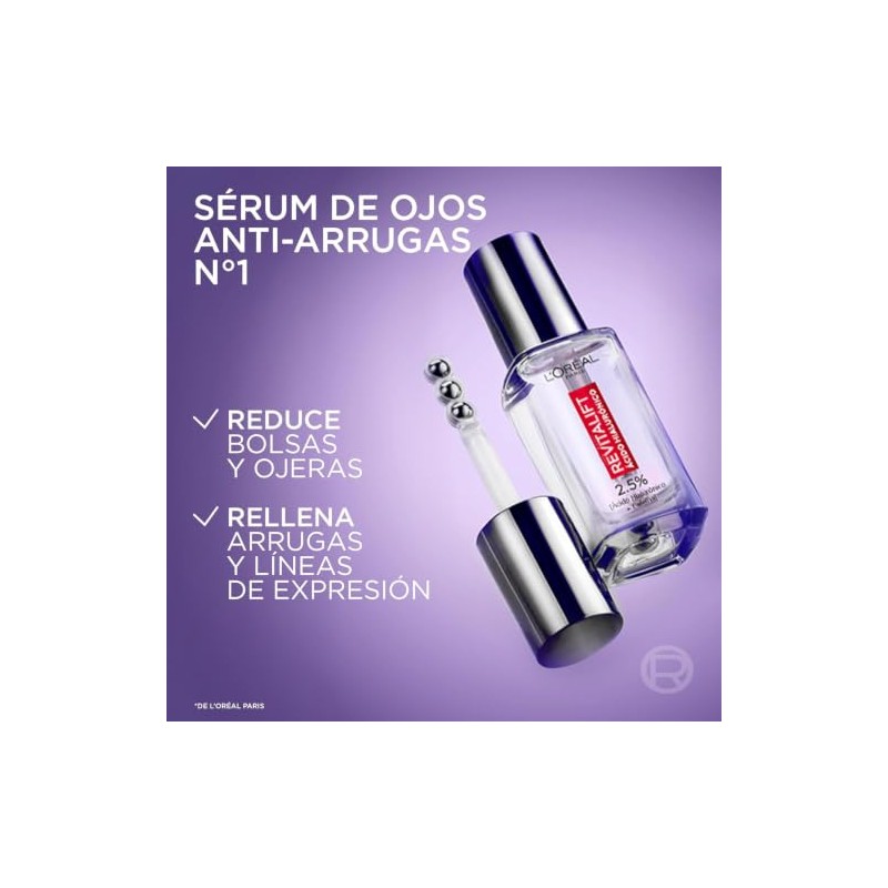L'Oréal Paris Kit Ácido Hialurónico: Sérum Rostro + Sérum Ojos,