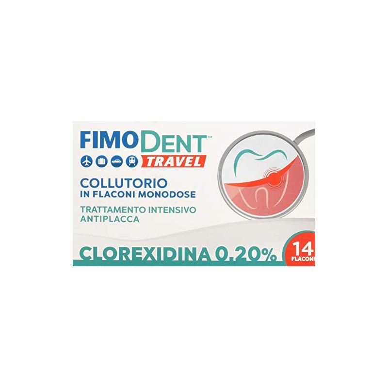 Fimodent Travel Collutorio alla Clorexidina 0.20% in 14 pratiche monodosi