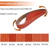 Tonmp 6 PCS 2 x 42 Inch Metal Grinding Ceramic
