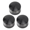 10PCS Motorcycle Head Bolt Cover CNC Aluminum Black Round Grooved