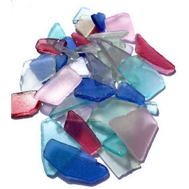 Nautical Crush Trading Sea Glass | Assorted Colored Sea Glass Mix | 55 Ounces of Sea Glass for Art Crafts and Decor | Sea Glass Bulk