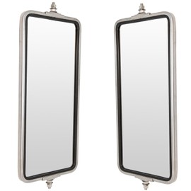 TRQ West Coast Mirror 16 x 7 Left and Right Compatible with 00–17 Ford F-650 60–79 Chevrolet C60 97–09 GMC T6500 11–18 Ram 4500 18–19 Volvo VNL 02–19 Freightliner M2 106 03–19 International 4300