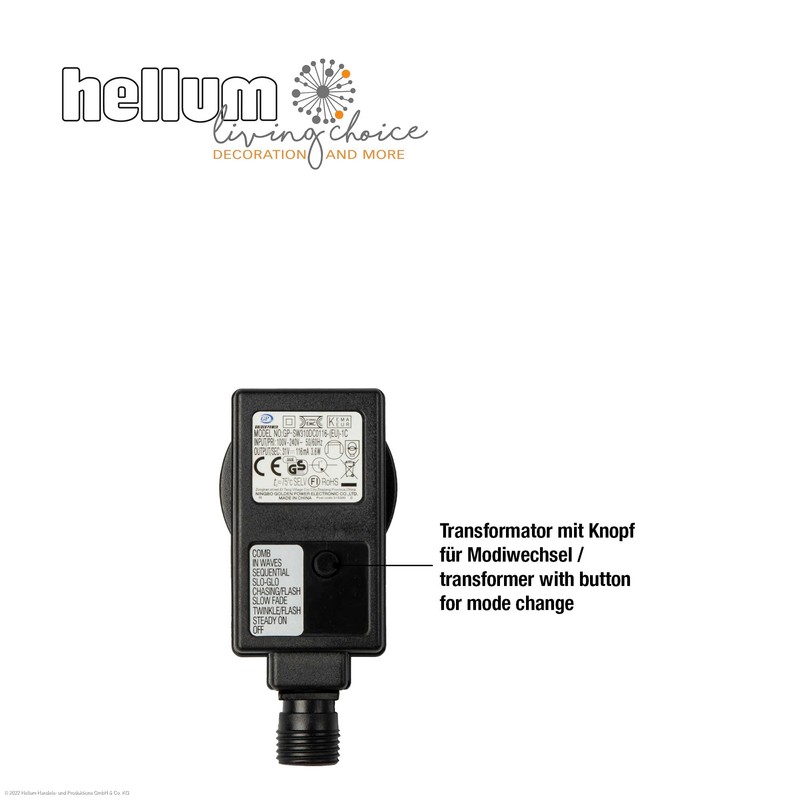 Hellum 560473 Indoor 40lamps LED Transparent - Decoration Lighting (40