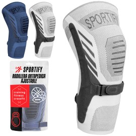 SPORTIFY Rodillera Ortopédica Ajustable para Control del Dolor - Rodilleras Deportivas con Cintas de Ajuste para Estabilidad de Rodilla, Ideal para...