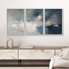 SIGNWIN Framed Canvas Print Wall Art Set Blue Beige Abstract