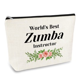 Zumba Instructor Gifts Zumba Gifts for Women Makeup Bag Zumba Teacher Appreciation Gift Zumba Dance Fitness Gift Thank You Gift for Zumba Teacher Coach Instructor Cosmetic Bag Travel Toiletry Bag
