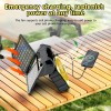 KEPEAK 5 Speed Solar Fan&Portable Camping Fan with Lantern 5200mAh