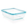 Snapware Snapware 6cup total solution rectangle food storage container glass,