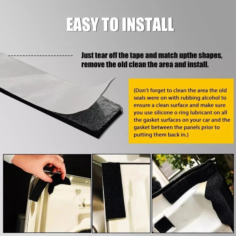 LIANGREN HARD TOP FOAM BLOCKER SEAL KIT FIX LEAKS 68026937AB
