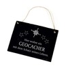 Sign "Hier wohnt ein Geocacher mit dem Schatz seines Leben"