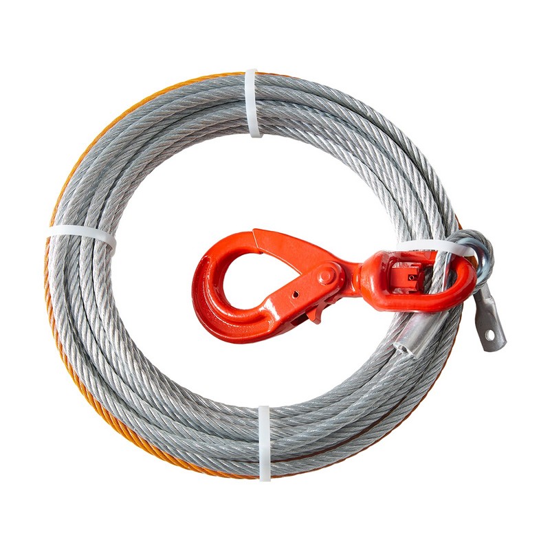 Galvanized Steel Winch Cable, 3/8 Inch x 75 Feet 15,