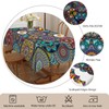 iEvery Boho Wipeable Tablecloth Rectangular, Mandala Polyester Waterproof Table Cloth