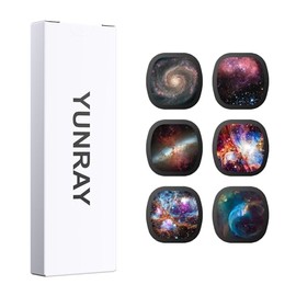 YUNRAY Galaxy Projector Disc Set, 6 Ultra HD Slides for Realistic Starry Sky & Nebula Projection, Compatible with Galaxy Projector Pro and Slot-Type Models (SKE-TKQ01 & BL-DQY02) (Nebula 1)