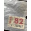 1982 MICHIGAN Unused vtg License Plate STICKER Registration TAB