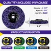 12 Pack, 4.5" x 5/8"-11 Strip Disc, Grinding Disc for