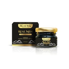 Real Men Himalayan Shilajit Resin by Oils and Herbs UK - 100% Pure - Lab Tested -Destroyer of Weakness (40)