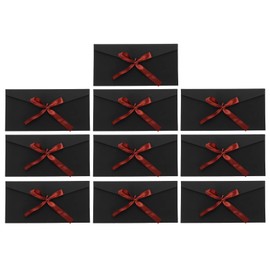 Operitacx 10st Einladungsumschlag Umschläge Für Grußkarten Platte Paket Etiketten Ausstehend Geschäft Selbstklebende Umschläge Planke Mailer Katalog Gepolsterte Umschläge Kraftpapier Black