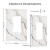 Wuyocha Outlet Covers White Marble with Gray Brown Veins Abstract